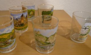 6 Alte Probiergläser - Weinprobiergläser - 