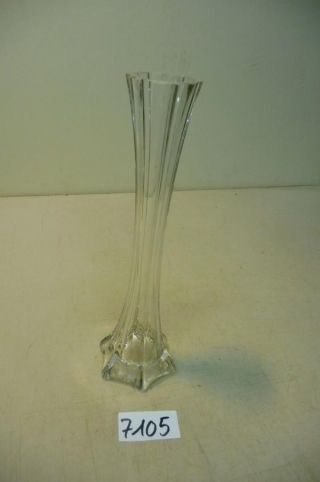 7105.  Alte Jugendstil Glas Vase Bild