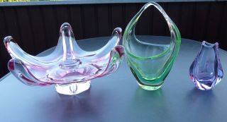 Glasschalen Vase Murano - Sehr Hübsch - - Tolles Weihnachtsgeschenk Bild