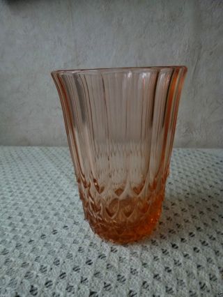 1 Alte Rosalin Glas Vase,  Pressglas,  (2064) Bild