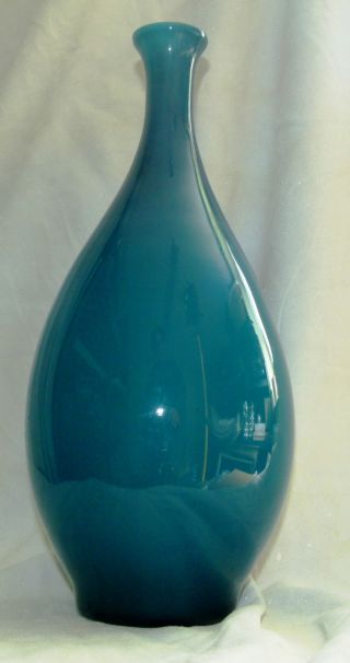Murano Glas Vase,  Venini,  Dreizeiliger Ätzsrempel,  Ca.  1940 - 50 Hergestellt Bild