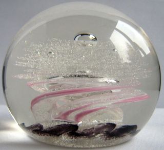 Briefbeschwerer / Paperweight Selkirk Glass Whirlwind 1986 Bild