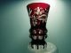 Rote Vase Becher Ranftbecher Graviert Gemarktet Ätzstempel Sammlerglas Bild 5