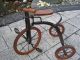 Antikes Fahrrad / Dreirad Für Puppen Ca.  43 X 25 X 37 Cm Aus Metall/holz Puppenwagen Bild 1