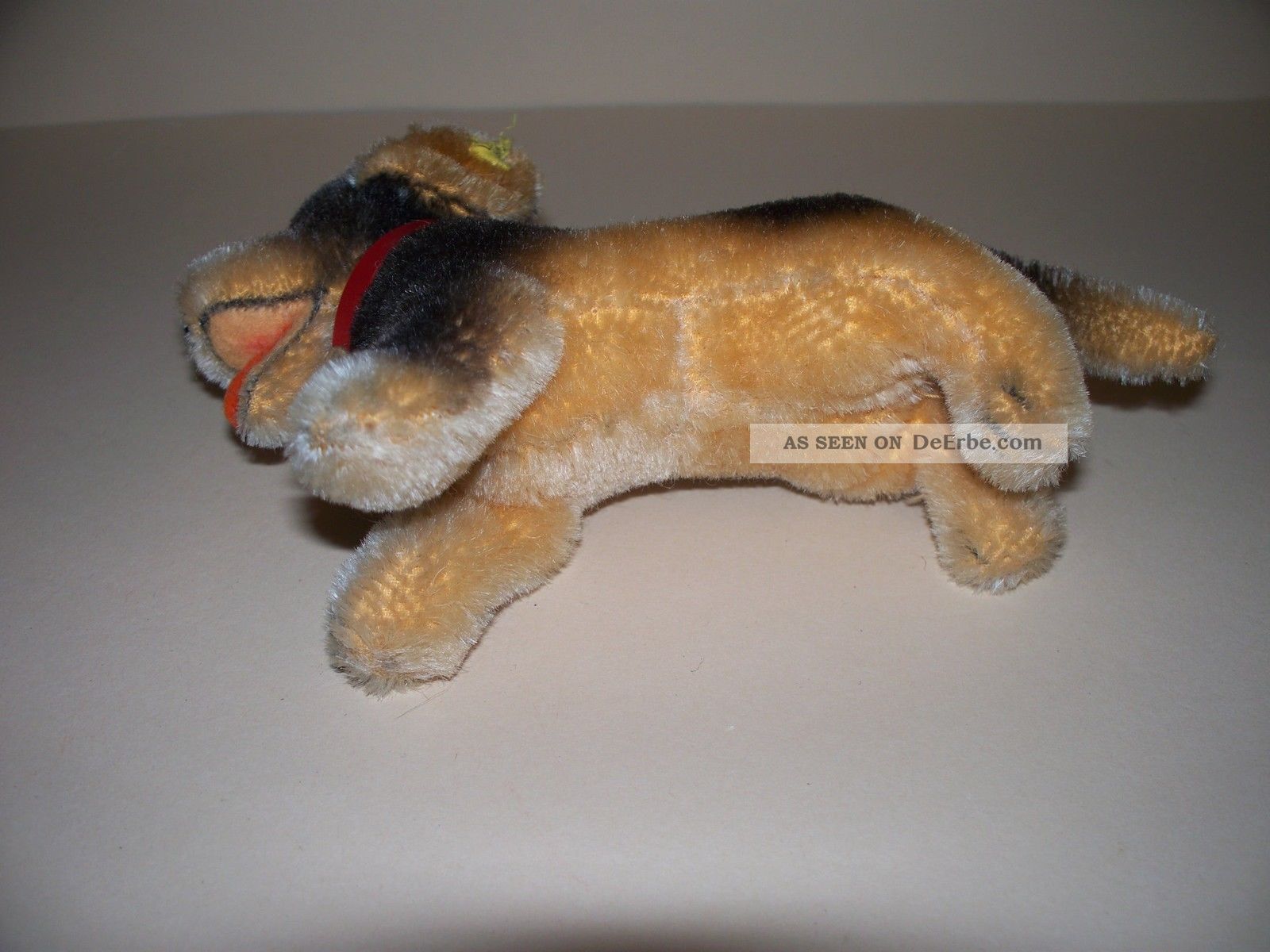 Steiff Hund " Lumpi " Mit Schild, Restf. , K (alt) Dackel