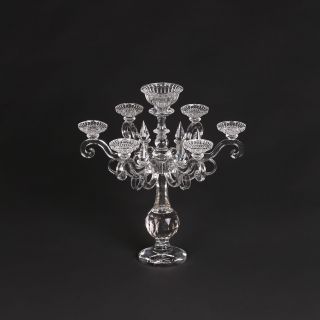 7 Flammiger 56cm Prunk Kerzenständer Kristall Kerzenleuchter Tischleuchter Bild