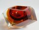 Massiv Glas Blockglas Schale Facettenschliff Murano Seguso Design Art Glass Glas & Kristall Bild 2