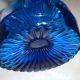 Murano Vase Flasche Blau Glas & Kristall Bild 4