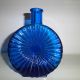 Murano Vase Flasche Blau Glas & Kristall Bild 5