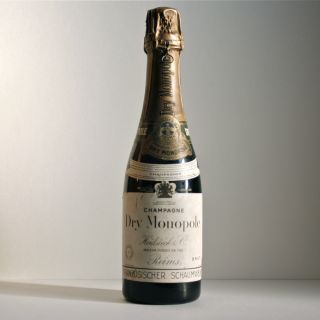 Vintage • Ungeöffnete Flasche Champagner Dry Monopole Charles Heidsieck • 40er Bild