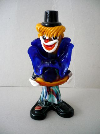 Top Murano Clown 19 Cm Mit Etikett Italy Bild