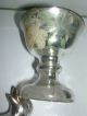 Antik Bauernsilber Schaumglas ? Glas Pokal Kelch Mit Malerei Sammlerglas Bild 4
