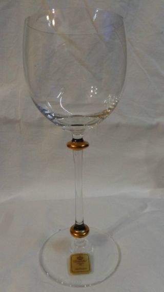 Schönes Weinglas Glas Goldelemente Theresienthal Sammler Sammelstück Bild