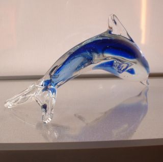 Wunderschöner Delphin - - - Murano Glas - - 15cm - Lg.  Top Bild
