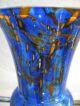 Wmf Ikora Vase Pokalvase Glas Blau Sammlerglas Bild 4