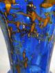 Wmf Ikora Vase Pokalvase Glas Blau Sammlerglas Bild 5