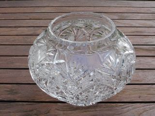 Vase Kugelvase Kristall 24 Bleikristall Kristallvase Schleuderstern Schliff Bild