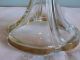 Edle Antike Prunkschale Fußschale Ziergefäß Aus Glas Dicker Goldrand - 2 Teile - Kristall Bild 6