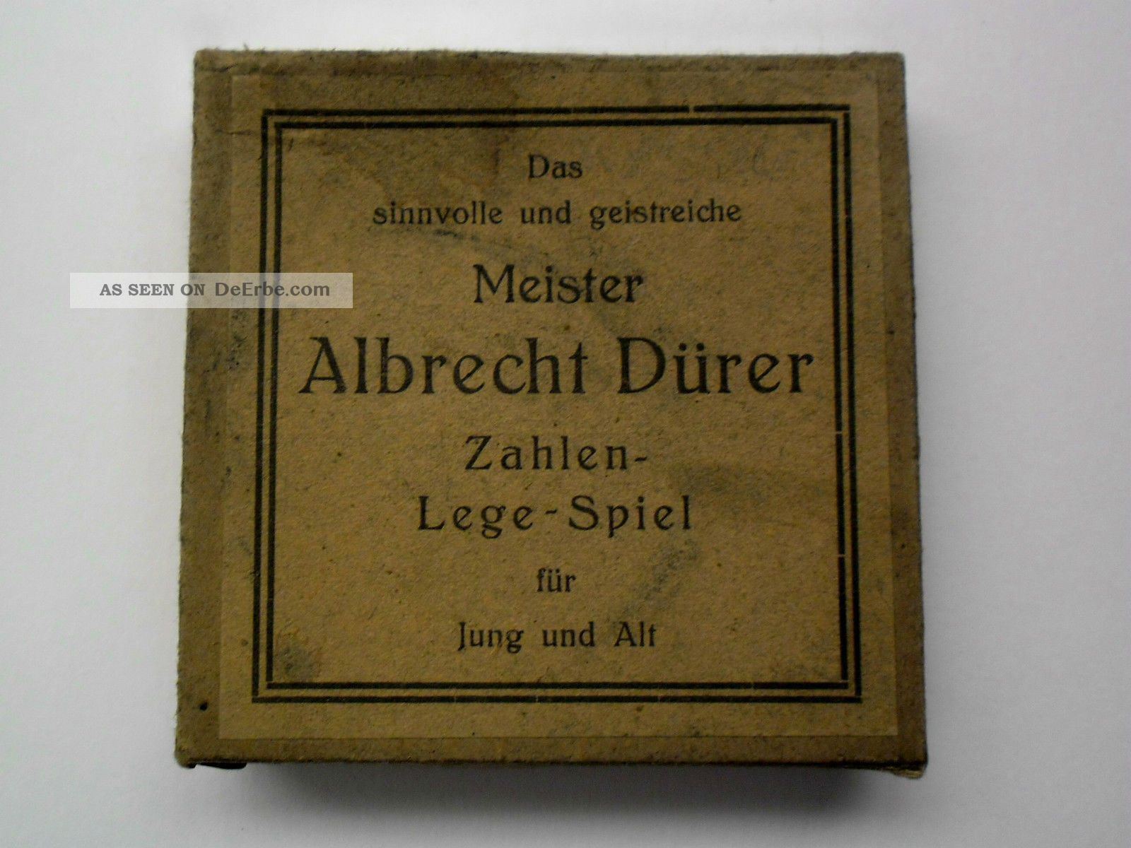 Albrecht Dürer Zahlen - Lege - Spiel Antikspielzeug Bild