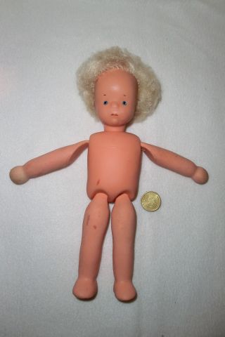 47.  W.  Goebel Hummel - Puppe 3906 Erbs,  Blonde Haare,  Gr.  27 Cm,  Gemarkt Bild