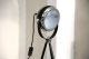 Tripod Lampe Manufaktur Stehlampe Schwarz Auf Antikem Fotostativ Bauhaus Stil Gefertigt nach 1945 Bild 1