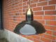 Alte Bauhaus Art Deco Lampe Deckenlampe Emaille Messing Fassung Loft Industrie 1920-1949, Art Déco Bild 2