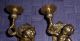 Jugendstil Kerzenleuchter,  Schweres Messing,  Engel Putten Wandleuchter Selten Antike Originale vor 1945 Bild 1