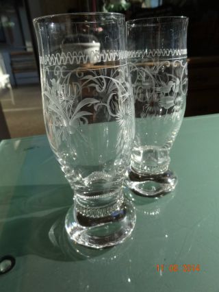 2 Altes Weinglas,  Bleikristall,  Kristallgläser Handgeschliffen Bild