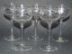5 Antike Weingläser Jugendstil Wellenschliff Art Chistiansen Kristall Bild 1