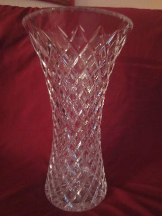 Sehr Edle Echte Bleikristal Vase Höhe 36 Cm Durchm.  20 Cm Wunderschöner Schliff Bild