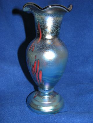 Glas Vase,  Joska Glashütte Bodenmais,  Schweres Glas,  Mundgeblasen Bild
