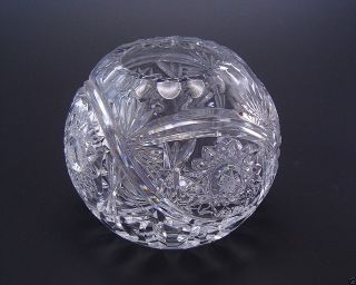 Kugelvase 12cm Durchm.  Bleikristall Handarbeit Reichschliff Bild