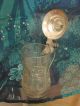 Antiker Bierkurg Aus Glas Mit Zinndeckel Ca.  Um 1900 Glas & Kristall Bild 1