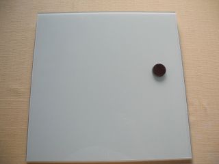 Edle Pinwand - Glas - Weiß - 35x35cm Bild