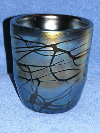 Glas Vase/ Übertopf,  Joska Glashütte,  Sehr Schweres Glas,  Mundgeblasen, Bild