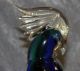 Murano Glas - Formia - Vogel Papagei - Blau / Grün Mit Goldeinlage - Glas & Kristall Bild 2