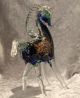 Murano Glas - Pferd Hengst Stehend - Blau Grün - Goldeinlage Glas & Kristall Bild 1