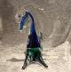 Murano Glas - Pferd Hengst Liegend - Blau Grün - Glas & Kristall Bild 1