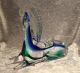 Murano Glas - Pferd Hengst Liegend - Blau Grün - Glas & Kristall Bild 2