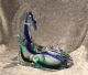 Murano Glas - Pferd Hengst Liegend - Blau Grün - Glas & Kristall Bild 3