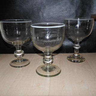 3 Alte Gläser,  Bierglas,  Pokale Brauerei Franz Steger Braunschweig Mumme Bild