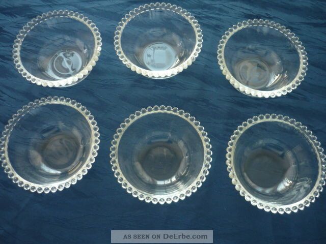 OnePine 2er Set Glas Eiscreme Schalen 140ml | Vintage Dessertschalen Mit Füßchen Für Eis, Pudding & Obst