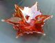 Muranoglas Prachtvolle Schale Mit 6 Spitzen Zipfelschale Mundgeblasen 30 Cm Glas & Kristall Bild 1