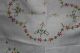 , Weihnach Idee,  Antik Leinen Tischdecke,  Blumen Stickerei Tischdecken Bild 4