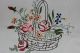 , Weihnach Idee,  Antik Leinen Tischdecke,  Rosen Stickerei Tischdecken Bild 1