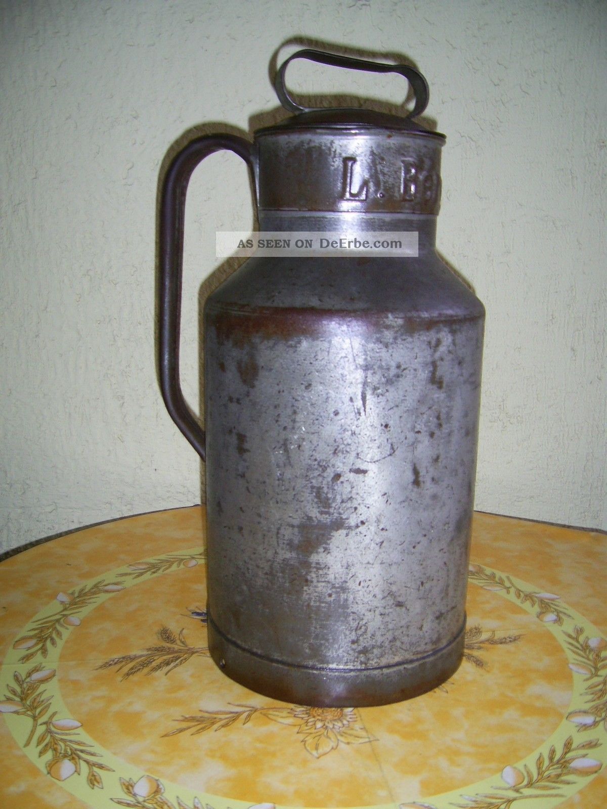 Antike Blechkanne L.  Berger Berlin 10l Vermutlich 1920? Bauer Bild
