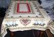 Weihnachtsdecke,  Tischdecke,  150 X 122 Cm,  Dunkelbeige - Gelblich,  Reich Bestickt Tischdecken Bild 3
