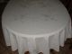Runde Graubestickte Tischdecke Mit 7 Servietten - 170 Cm.  Beige Farbe. Tischdecken Bild 3