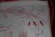 , Weihnach Idee,  Antik Leinen Wandbehange Rot Stickerei, Tischwäsche Bild 2