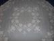 Weiße,  Große Runde Tischdecke Mit Bogenkante U.  Blumen - - - Ca.  1,  65 M Durchmesser Tischdecken Bild 4
